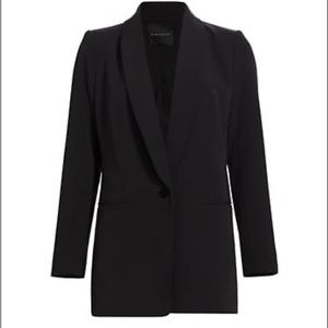 Elie Tahari Black Shawl Collar Oversized Blazer